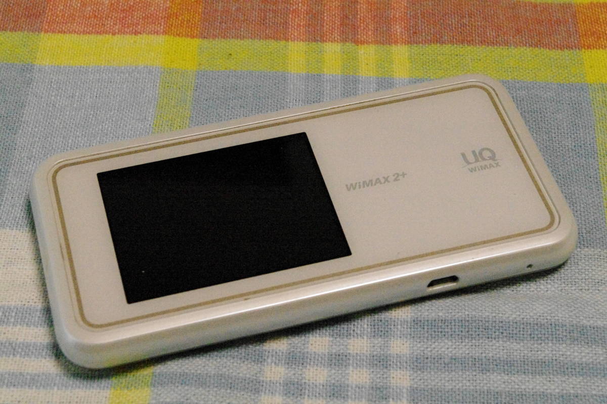 UQ WIMAX 2+ Speed Wi-Fi NEXT W02 HWD33MWU ホワイト ■r3の画像1