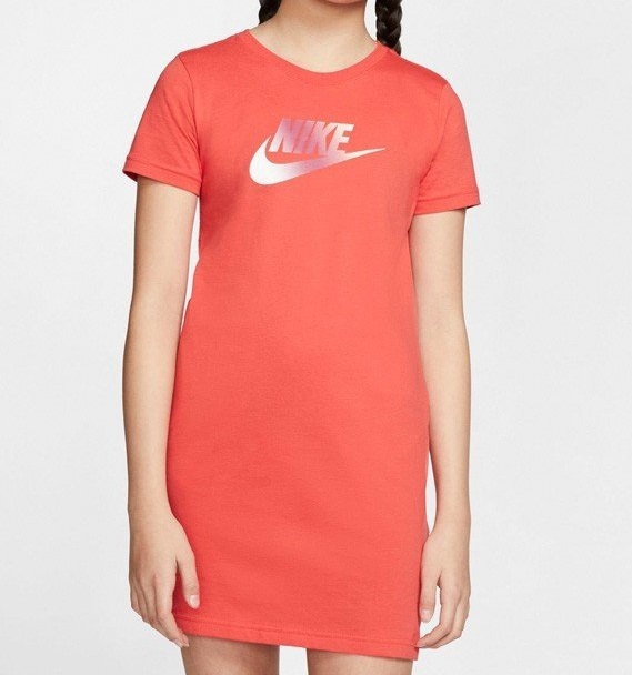 NIKE YTH ガールズ フューチュラ Tシャツ ワンピ ピンク 150 ナイキ ワンピース ロンT スポーツウェア ジュニア キッズ CJ6927-010_画像1