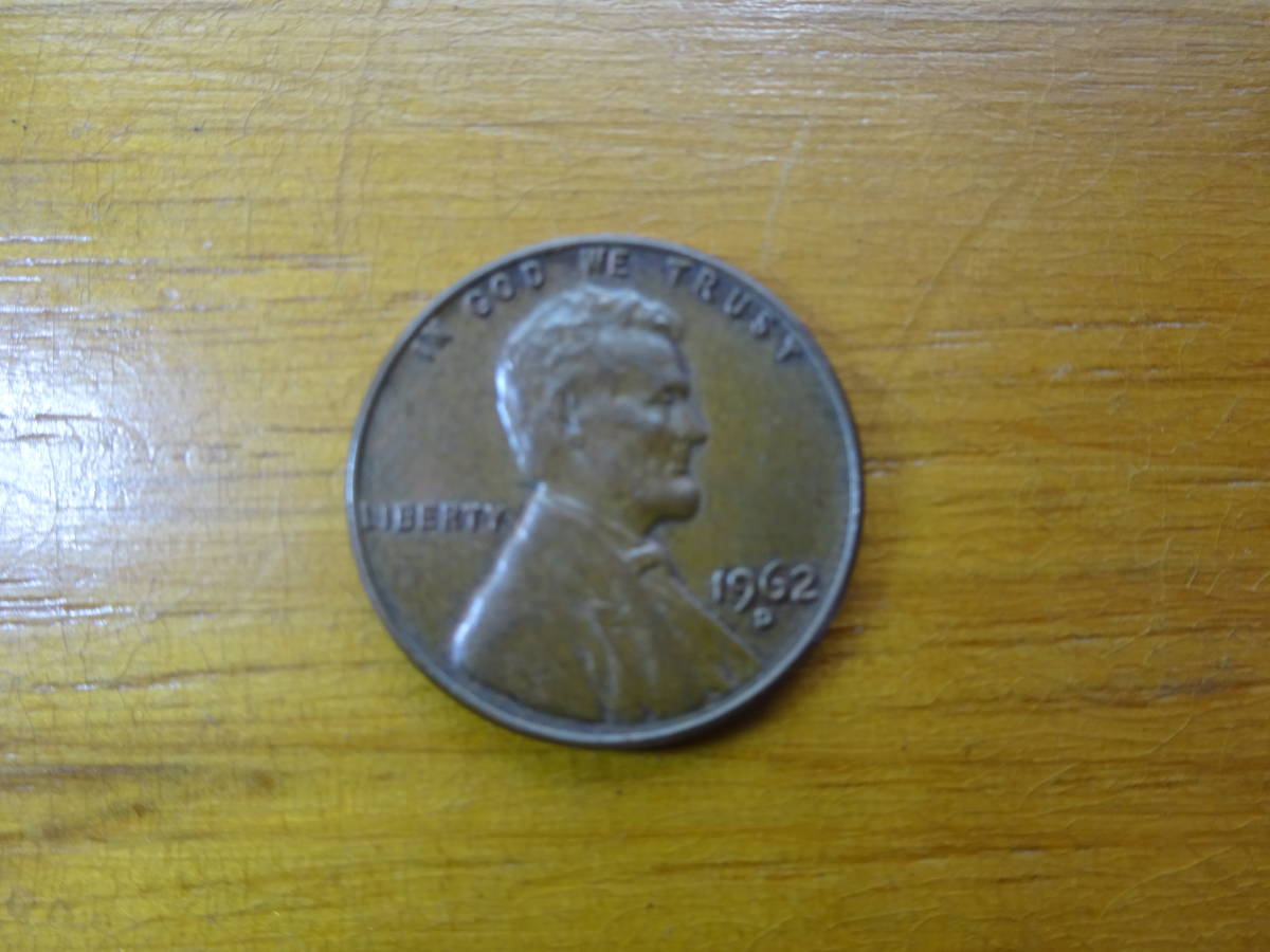 ヤフオク! - アメリカリンカーンONE CENT 1962-D 銅貨古銭コイン