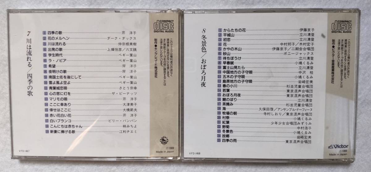 抒情歌愛唱歌大全集 ビクター CD14枚セット 解説本(歌詞集 抒情歌愛唱歌大全集 ビクター CD14枚セット 解説本(歌詞集