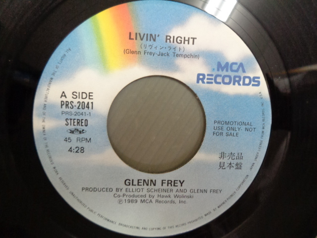 グレン・フライGLENN FREY/リヴィン・ライトLIVIN' RIGHT★シングル_画像5