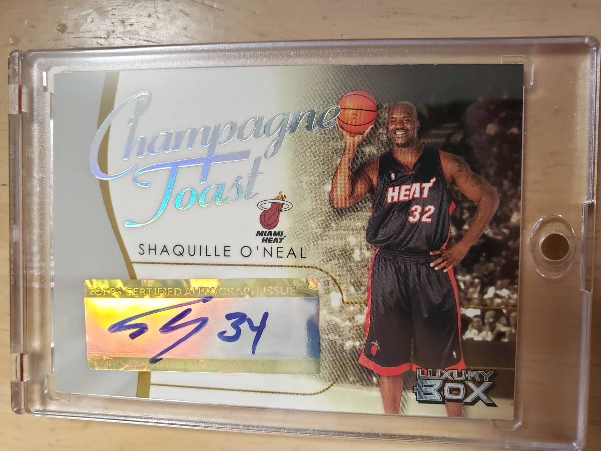 100枚限定 サイン 2004 -05 Topps Luxury Box SHAQUILLE O'NEAL Auto (#/100) / シャキール オニール Autograph Miami Heat_画像1