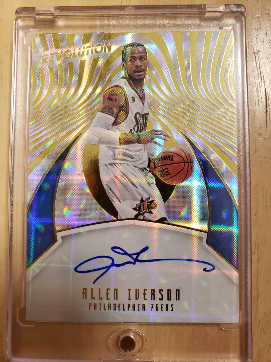 SP autograph 2016 -17 Panini Revolution ALLEN IVERSON Auto /a Len Aiba -sonAutograph