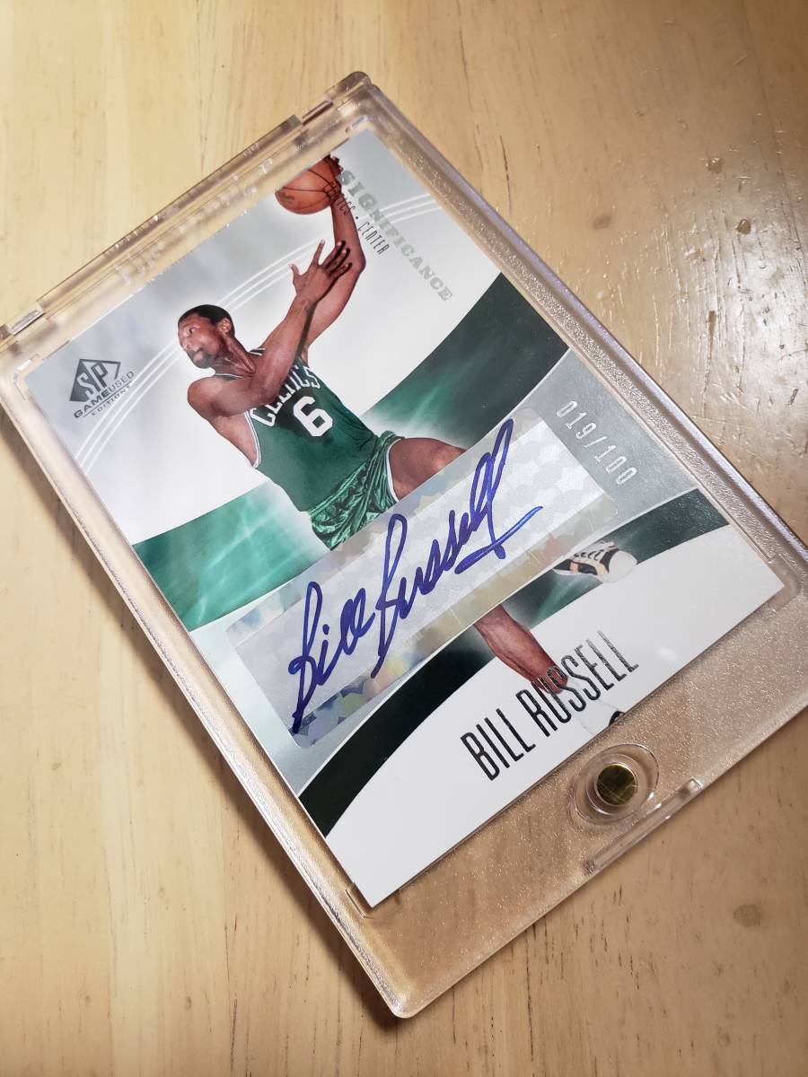 100枚限定 サイン 2004 -05 UD SP Games Used Edition Significance BILL RUSSELL Auto (#/100) / ビル ラッセル Autograph_画像8