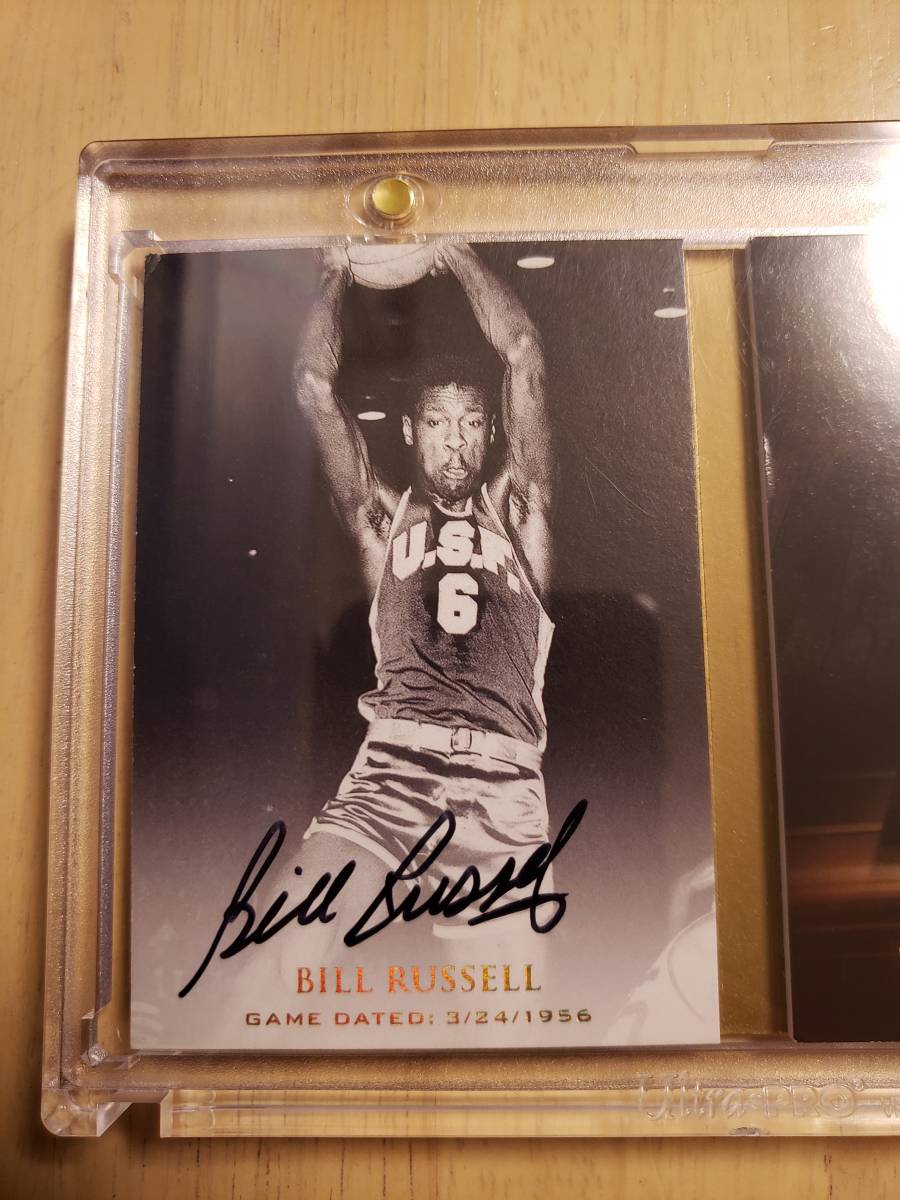 15 sheets limitation autograph 2012 -13 UD EXQUISITE BILL RUSSELL Auto (#/15) / Bill russell Autograph