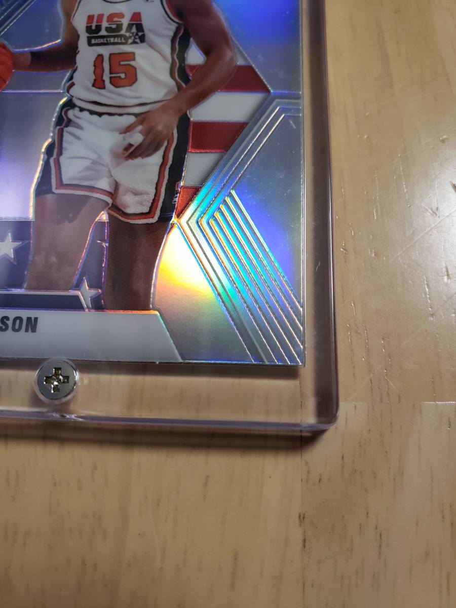 2019 -20 Panini Mosaic Prizm Silver MAGIC JOHNSON Holo USA / マジック ジョンソン Refractor_画像5