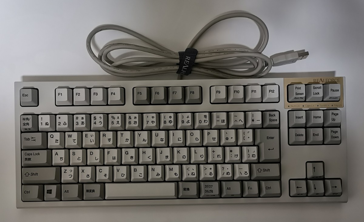 東プレ REALFORCE R2 TKL SA(R2TLSA-JP3-IV)テンキーレス有線キーボード