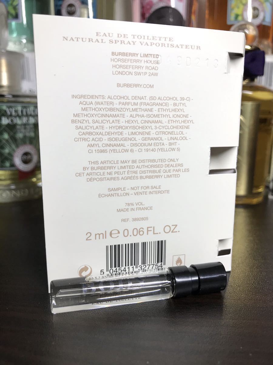 《送料無料》バーバリー ボディ オードトワレ 2ml サンプル ※未使用※ BODY EDT_画像3