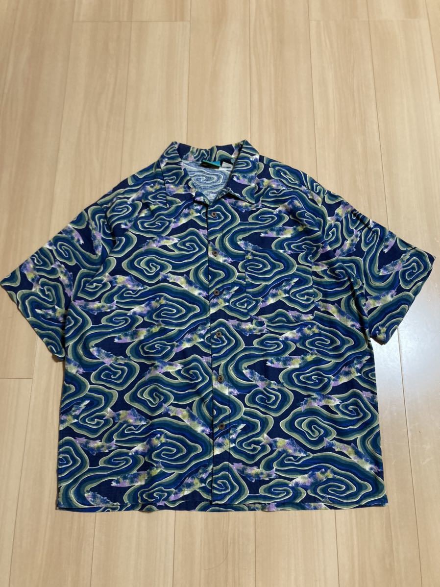 希少 パタゴニア 半袖 総柄シャツ アロハシャツ 古着 ビンテージ-