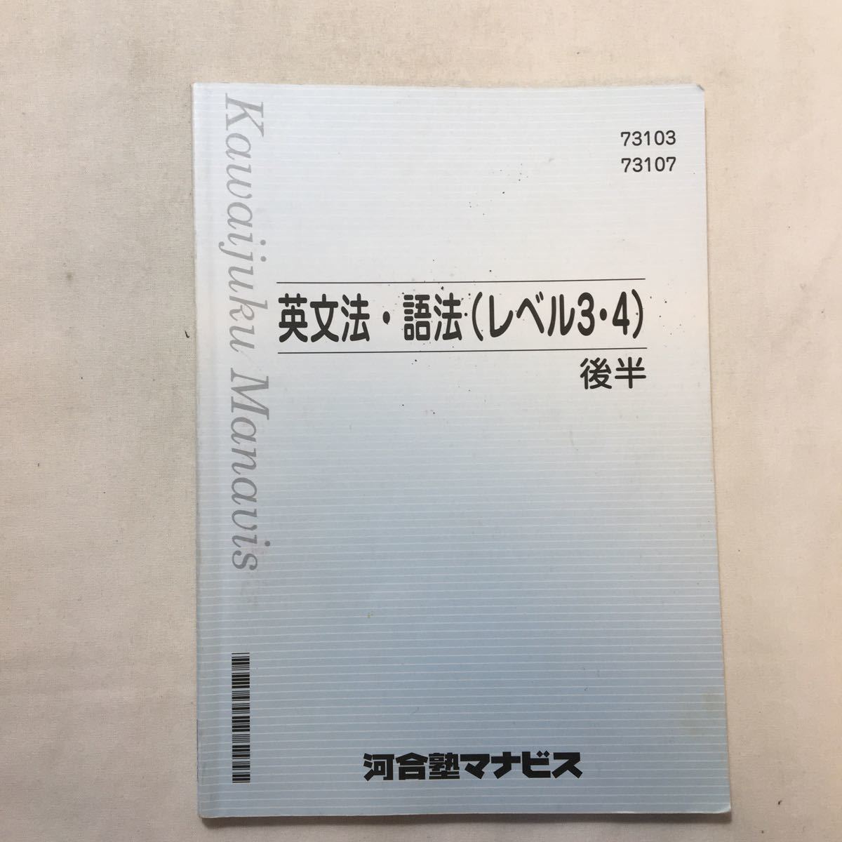 zaa-227♪河合塾マナビス　英文法・語法(レベル3・4) 後半