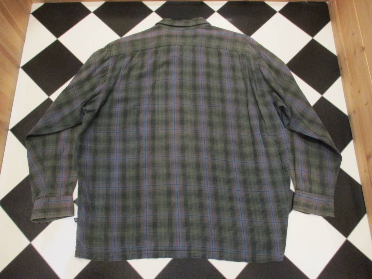 80s OLD Stussy 開衿 初期黒タグ ヴィンテージ チェックシャツ シャツ