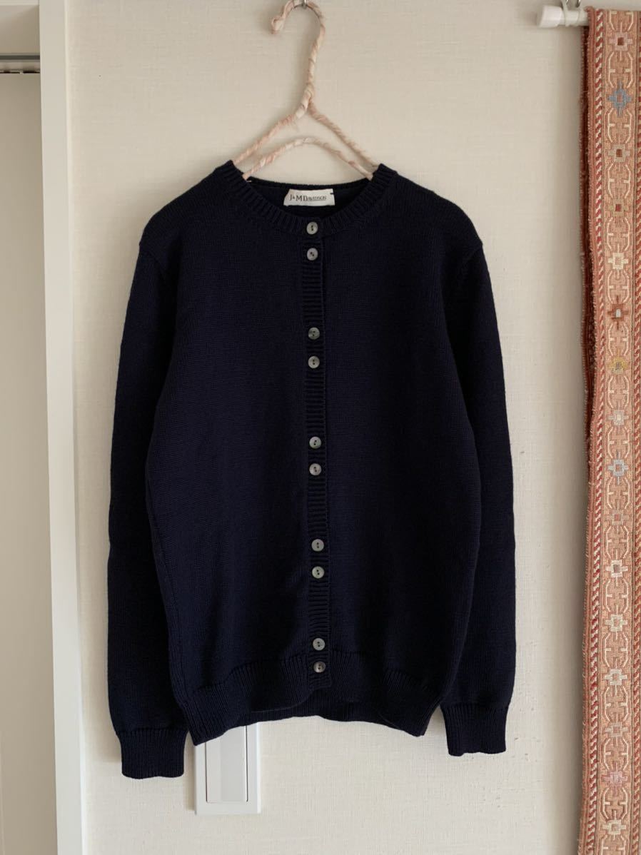 J&M DAVIDSON wool cardigan navy tops Davidson navy blue dark blue Anne glow bar shop *