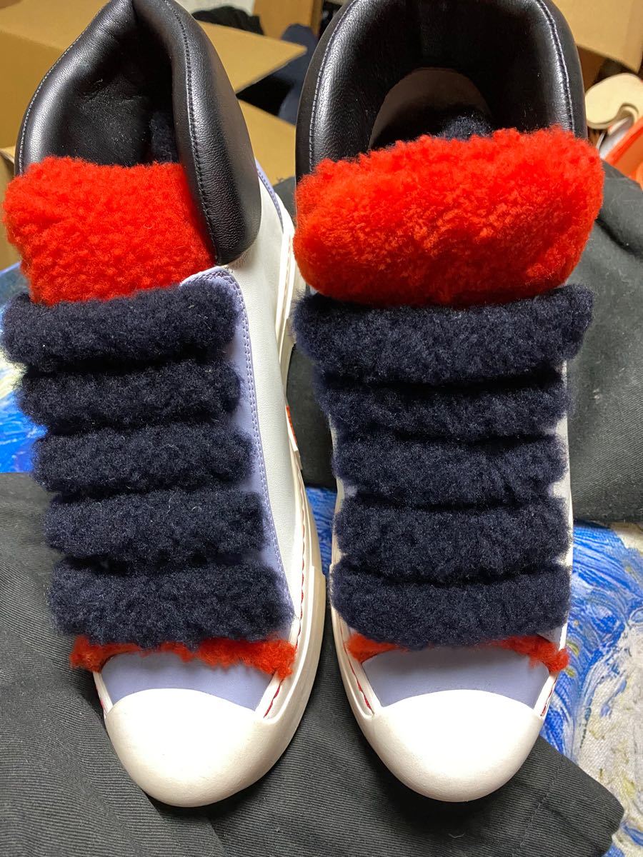 Fendi スニーカー ひもファー 日本未発売 レア 24cm 新品未使用