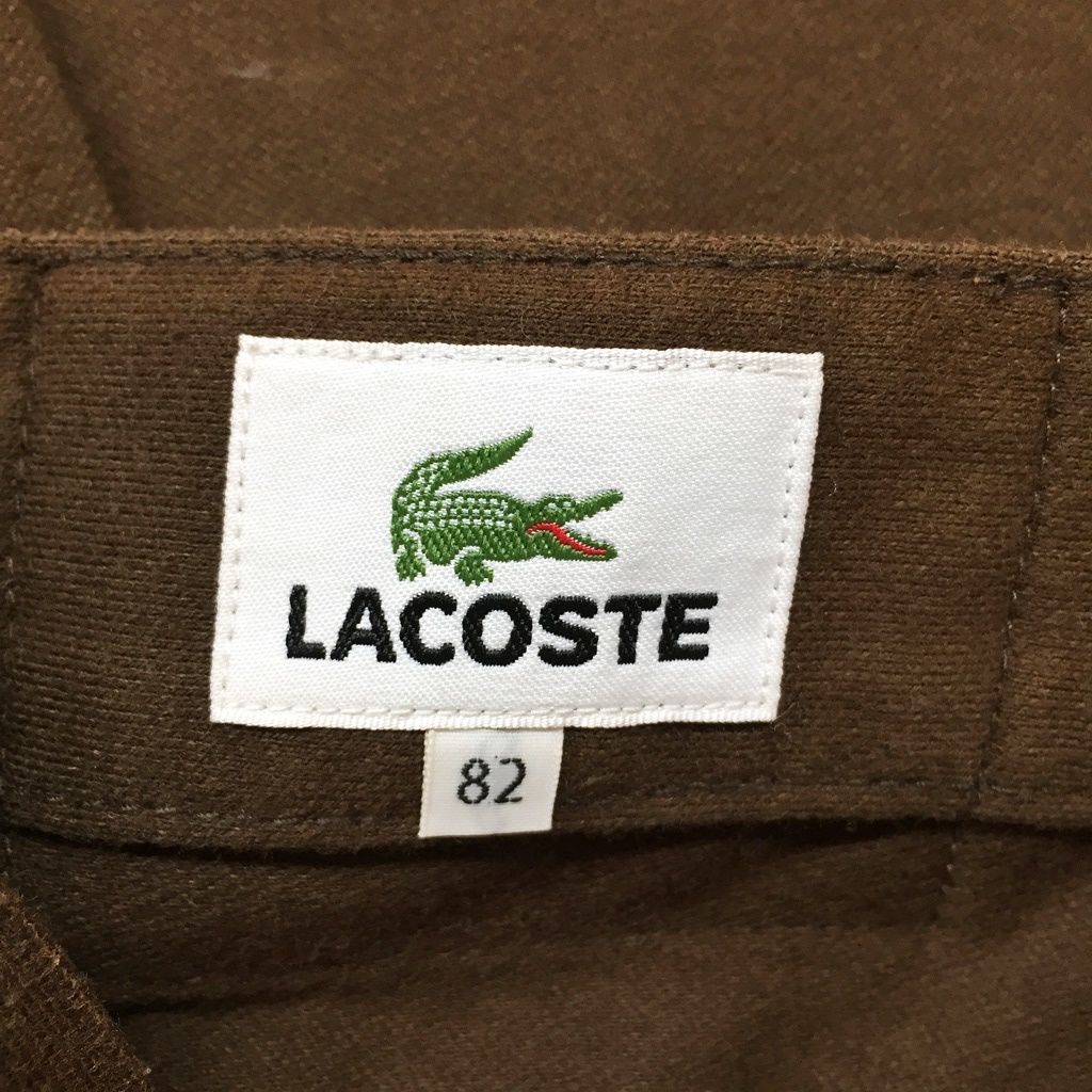 [ популярный ]LACOSTE/ Lacoste хлопок брюки хлопок Brown размер 82/S2462