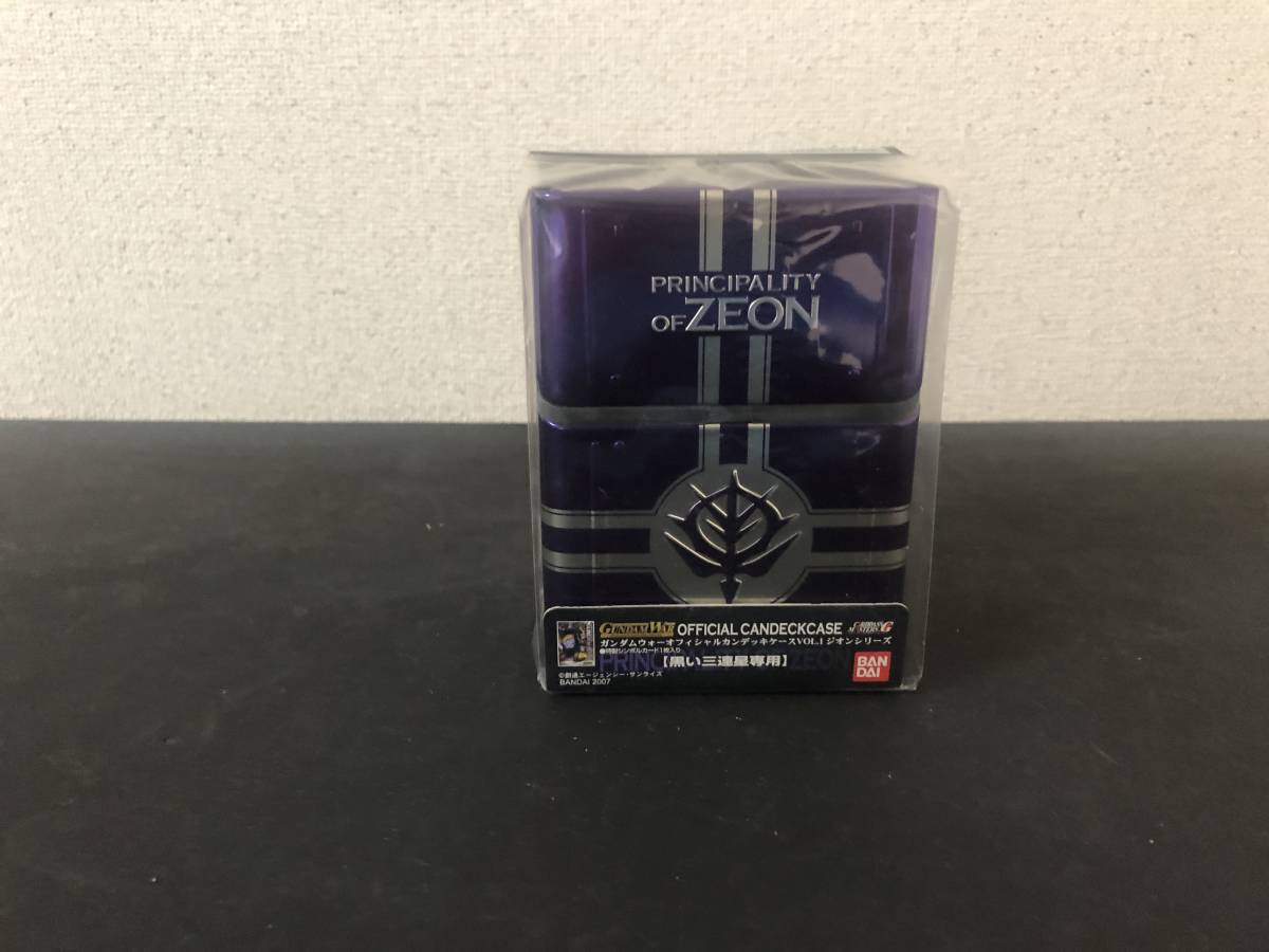 * Gundam War official can deck case VOL.1ji on series [ black . three ream star exclusive use ] unopened 