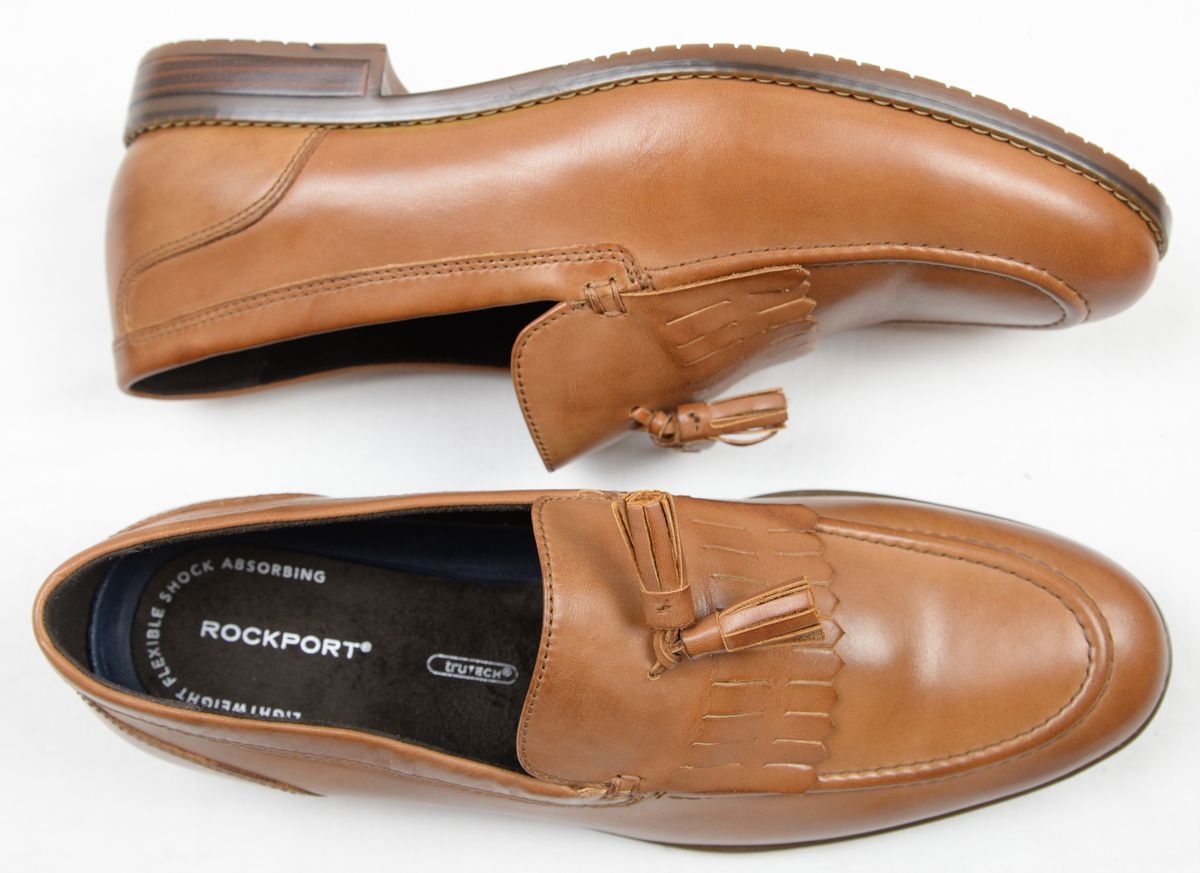 *ROCKPORT блокировка порт STYLE PURPOSE 3 KILTIE TASSEL(CH9065, кисточка, чай,US10M(27.5)) новый товар 