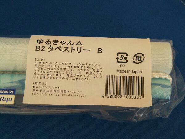 美品 未使用品 未開封品 ゆるキャン△ B2タペストリー B 富士山YMCA なでしこ リン 恵那 千明 あおい ちくわ_画像3