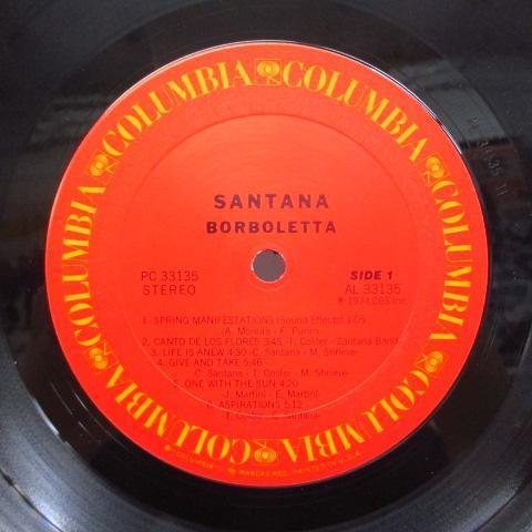 SANTANA-Borboletta (US Orig.LP/Metallic CVR)_画像3