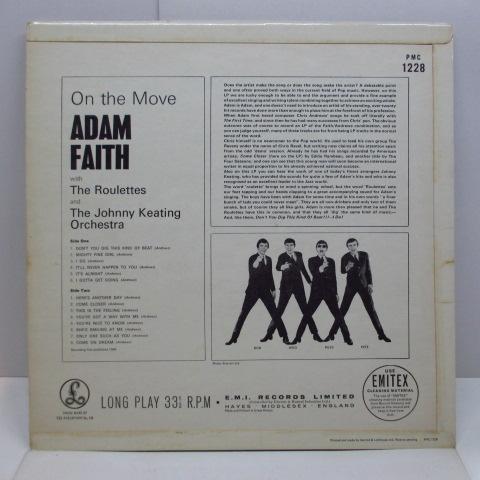 ADAM FAITH WITH THE ROULETTES-On The Move (UK Orig.Mono LP/C_画像2