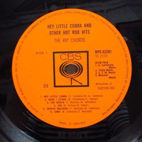 RIP CHORDS-Hey Little Cobra (UK Orig.Mono LP/CFS)_画像3
