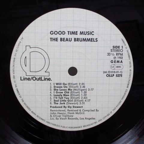 BEAU BRUMMELS-Good Time Music：Vol.3 (German Orig.Black Vinyl_画像3