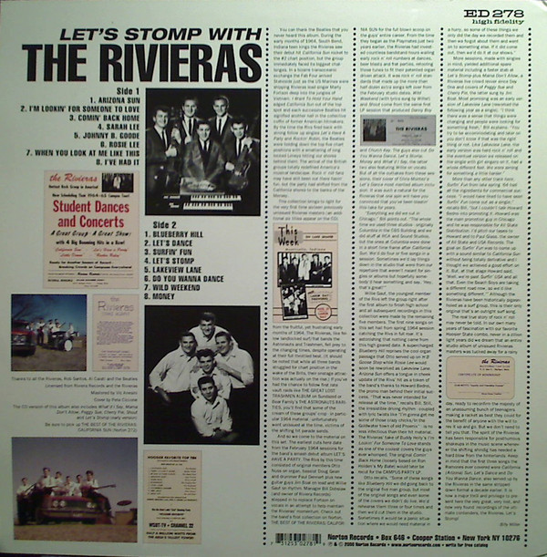 RIVIERAS, THE-Let's Stomp With (US Orig. LP / New)_画像2