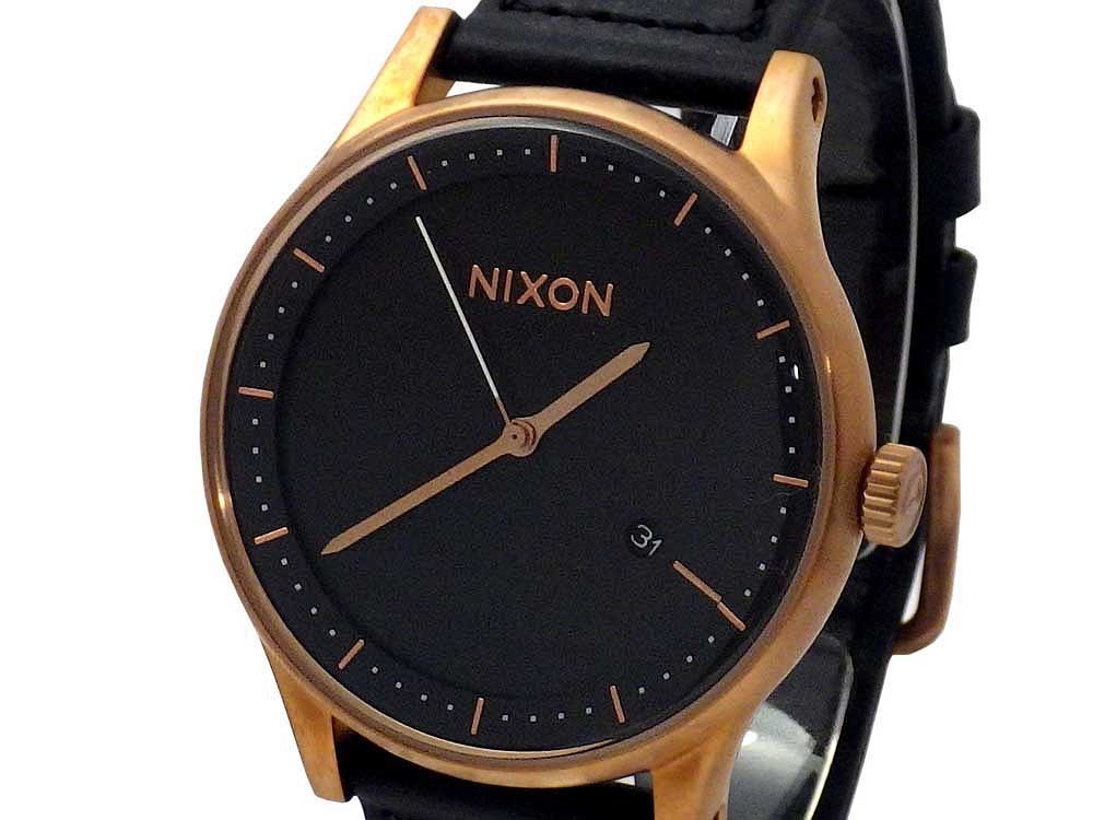 売れ筋】 STATION NIXON ニクソン 新品 LEATHER メンズ腕時計 A1161