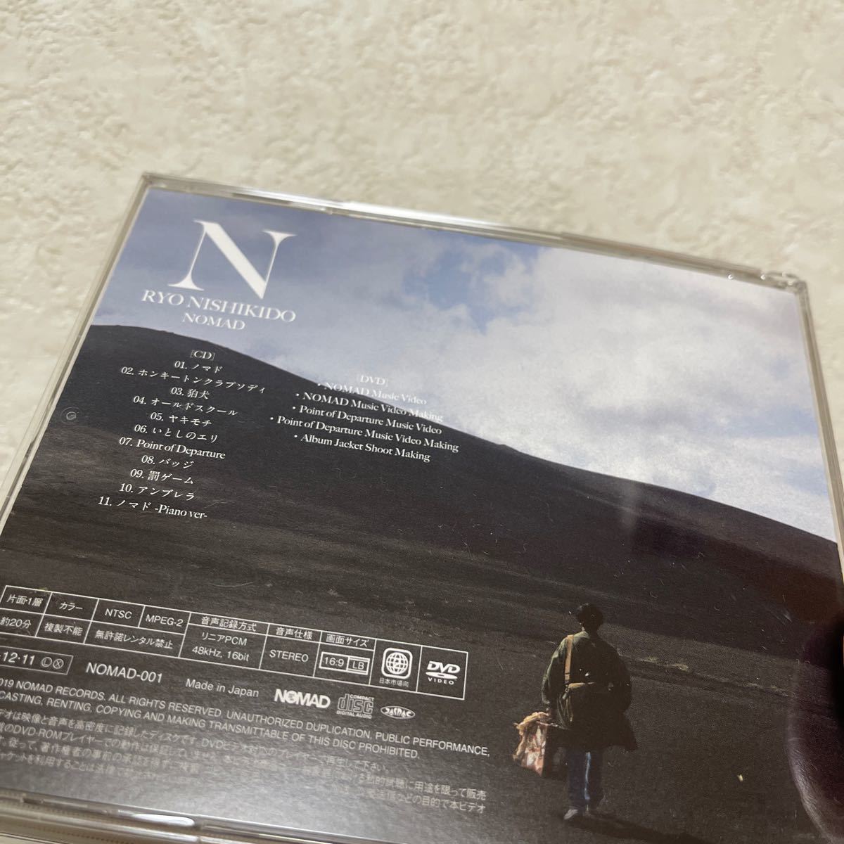 初回限定盤A （取） 錦戸亮 CD+DVD/NOMAD 19/12/11発売 オリコン加盟店