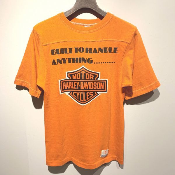 70s USA製 バータグ チャンピオン champion ハーレーダビッドソン Tシャツ HARLEY-DAVIDSON TEE size S /6455_画像1