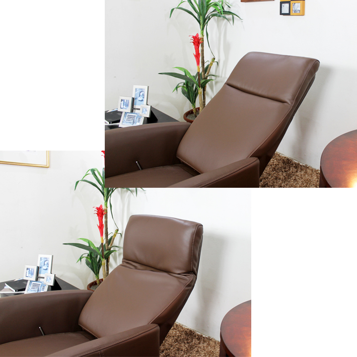  exhibition goods 1 seater . Italy company manufactured total leather thickness leather manual lik liner 12 ten thousand sofa Brown 320P-M 1P A-M08