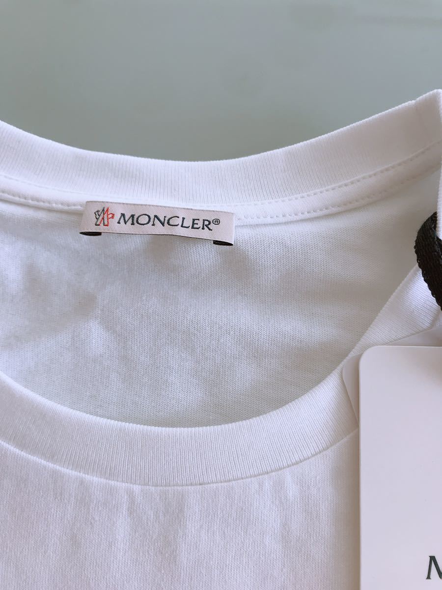 新品未使用 モンクレール ボックスロゴ Tシャツ Lサイズ 白 | image
