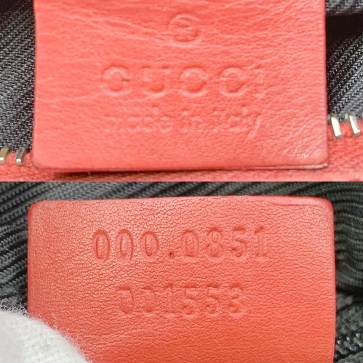 希少.GUCCI.GGキャンバス×レザー.レッド.ハンド.バッグ | sweatreno.com