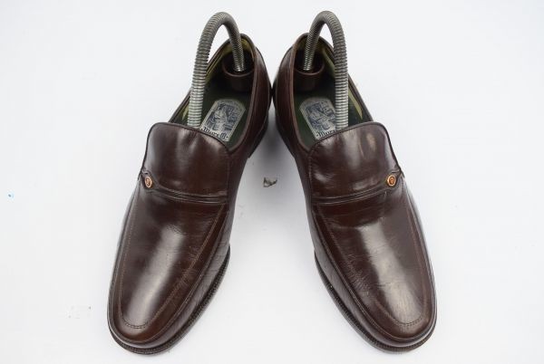 *marelli/ma Rely * original leather slip-on shoes shoes [24.0/. tea ]ma Kei made law *i-111