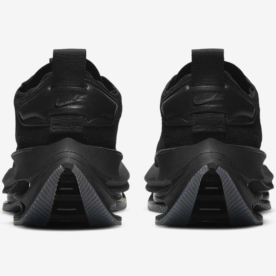 未使用 NIKE ナイキ ズーム ダブル スタックド スニーカー 24.5 W ZOOM DOUBLE STACKED ブラック CV8474 厚底 ハイテク エアー レザーの画像5