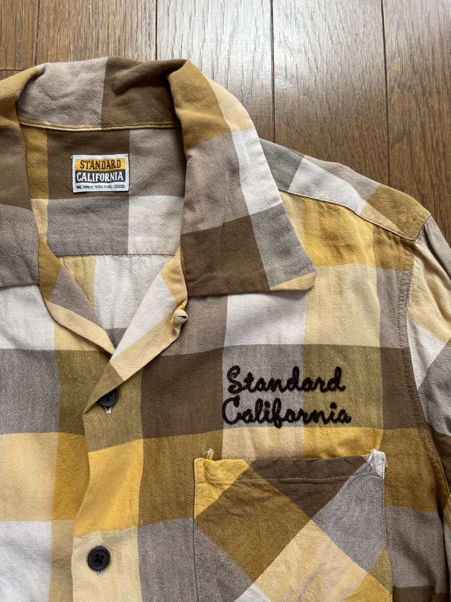 standard california 胸刺繍 チェック シャツ スタンダードカリフォルニア