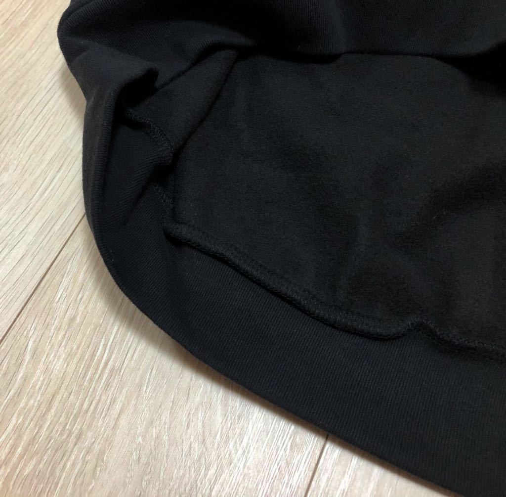 新品☆moussy☆パーカー CURVE SLEEVE フーディー 裏起毛 ブラック 黒 Fサイズスウェットフード 長袖トップス厚手ゆったりバルーンスリーブ_画像5