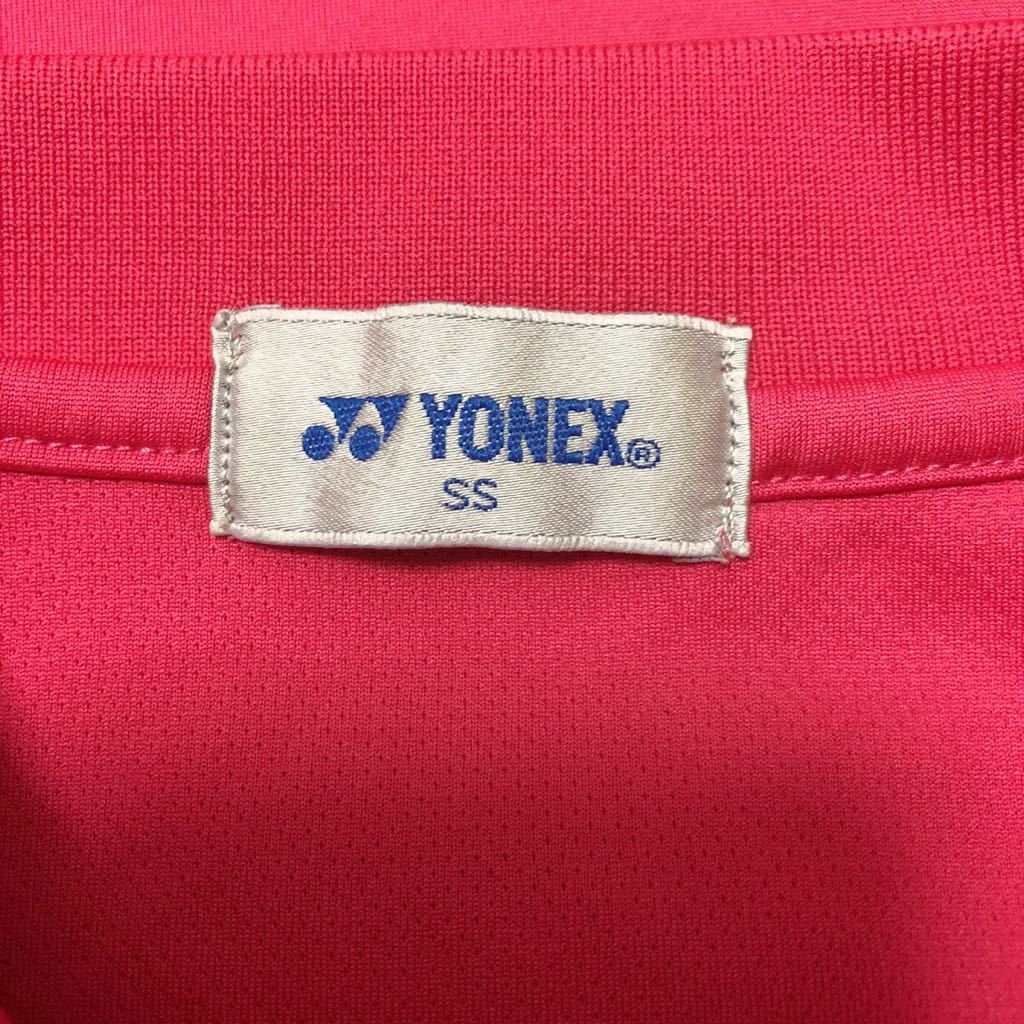 YONEX ヨネックス 半袖 ポロシャツ ゲームシャツ SSサイズ ピンク ポリエステル テニス バドミントン_画像3