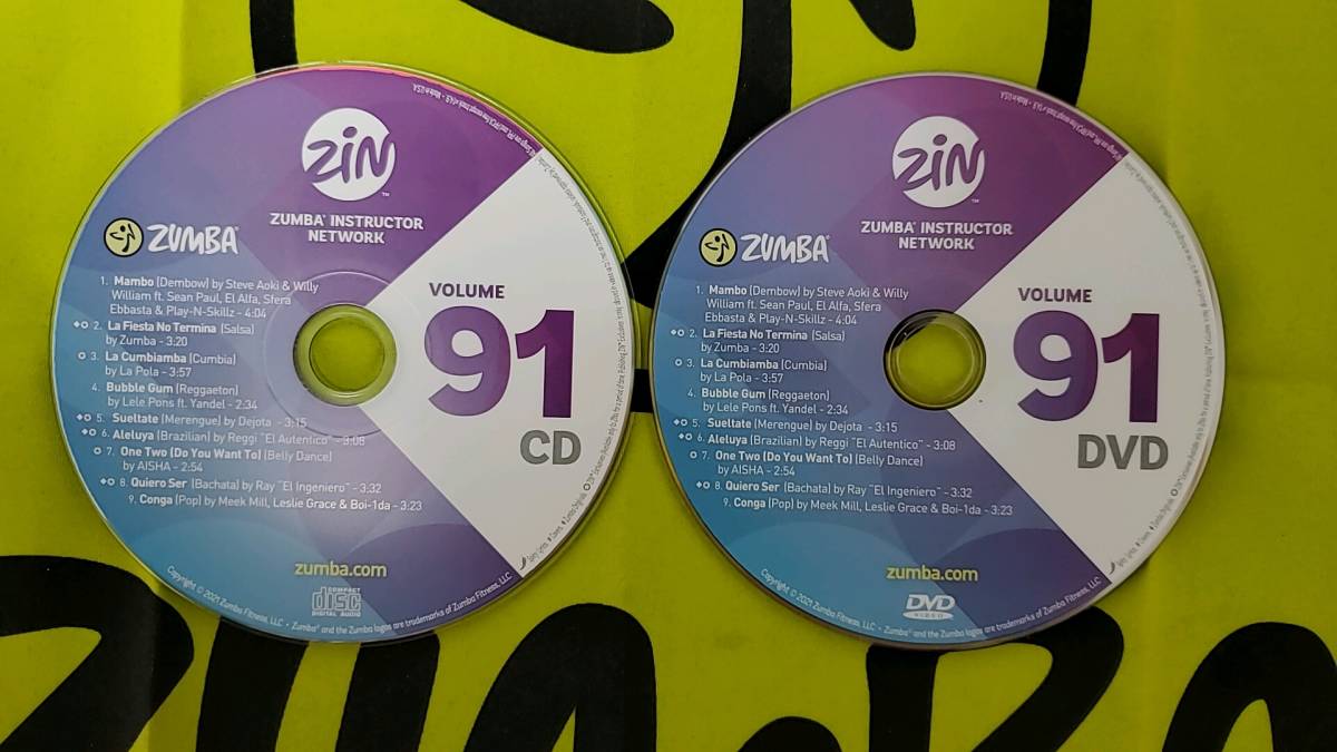 ZUMBA ズンバ ZIN92 CD ＆ DVD インストラクター専用