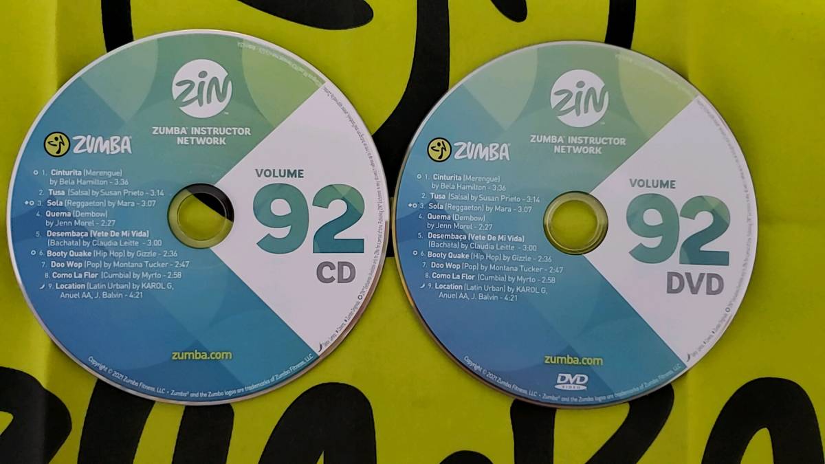 日本最大のブランド ZUMBA ズンバ ZIN92 CD ＆ DVD インストラクター