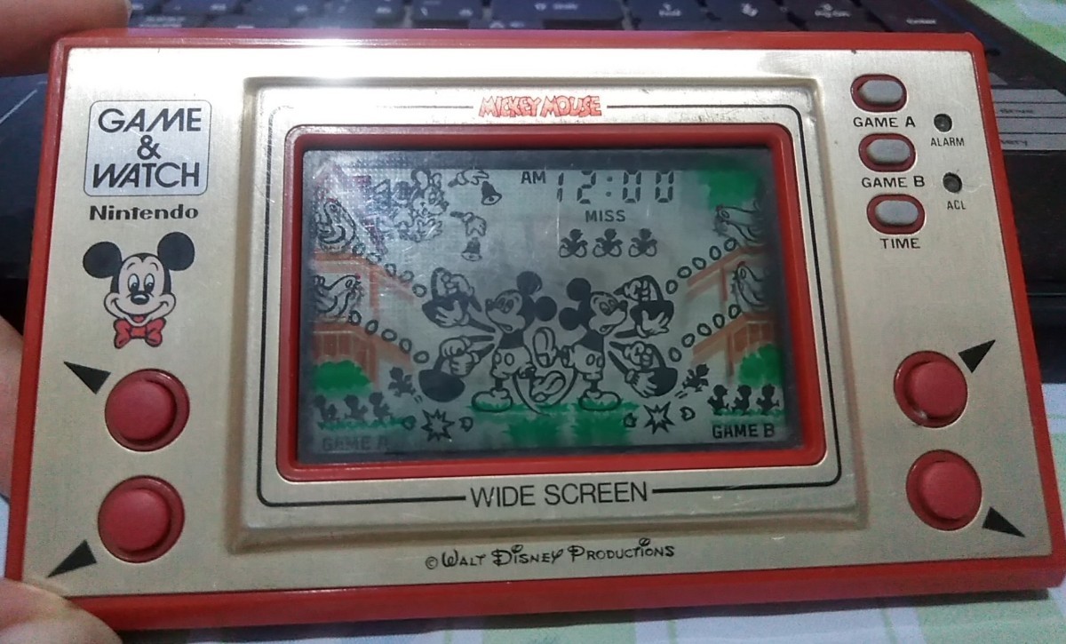 ﾕｰｽﾞﾄﾞゲームウォッチ ミッキーマウス Nintendo ディズニー1981年代物 電池付