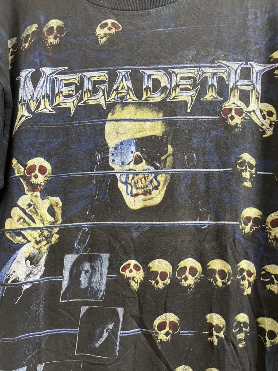 超激レア 90s megadeth 総柄 バンドtシャツ