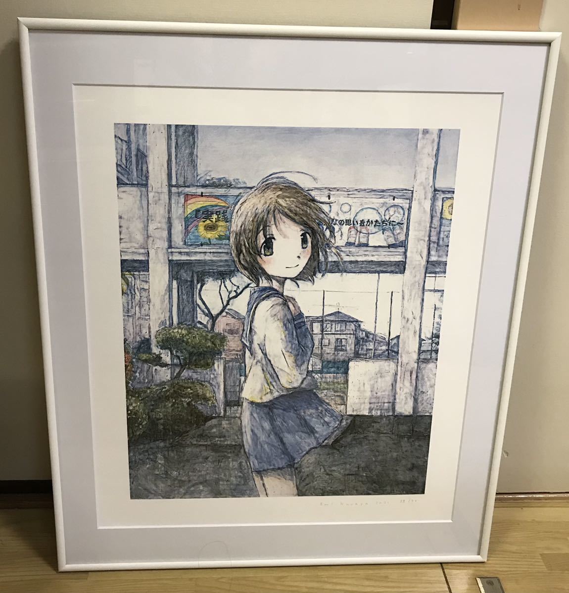  frame settled ..... hope. she 50 sheets limitation autographed woodcut ka squid ikiki inspection ) Murakami .kaikaikiki becomes. Gin Garo poster 