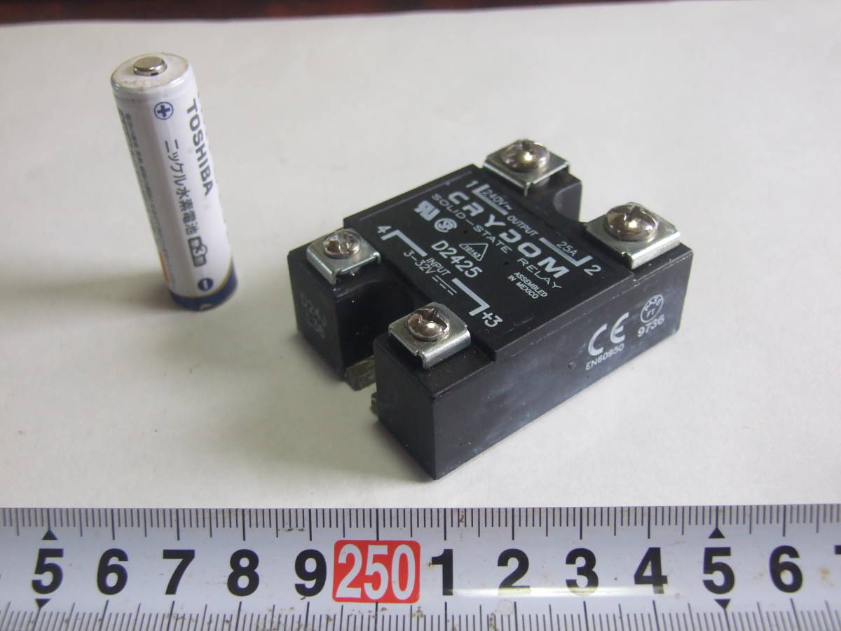 21-8/17 Crydom solid state relay maximum load voltage :280 V rms maximum load electric current :25 A rms surface implementation, D2425