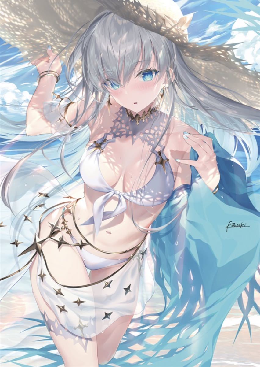 【未開封】Fate FGO アナスタシア 水着 タペストリー / illust:光崎 A3142_画像1