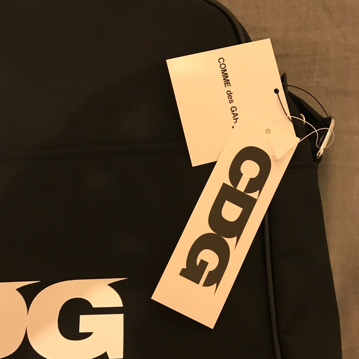 コムデギャルソンCDG エアライン ロゴ ショルダーバッグ 黒 COMME des