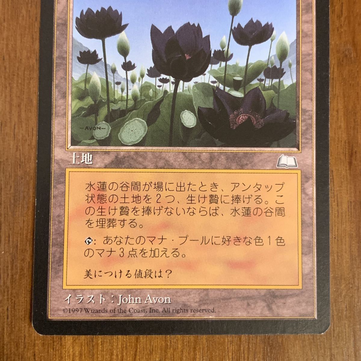 ◆MTG WTH 水蓮の谷間 Lotus Vale 日本語版 _画像4