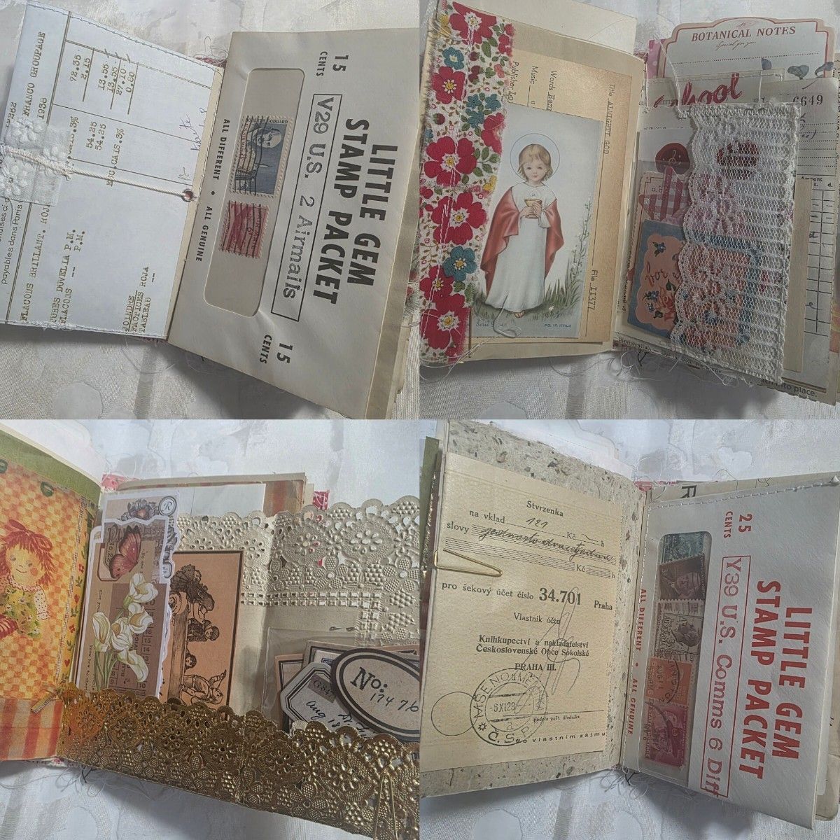 Junkjournal & おすそ分けファイルセット No.185 雑記帳 商品の説明数
