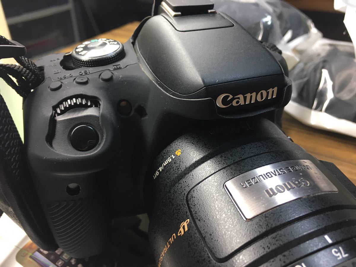 Canon EOS kiss X8i 用 カメラボディ保護 シリコンカバー キャノン 黒色
