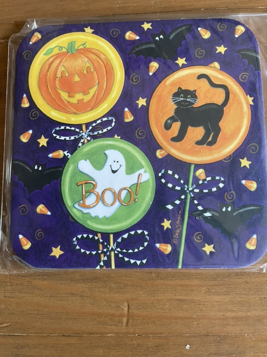  Halloween Coaster 2 pieces set Country miscellaneous goods american Country unused goods 