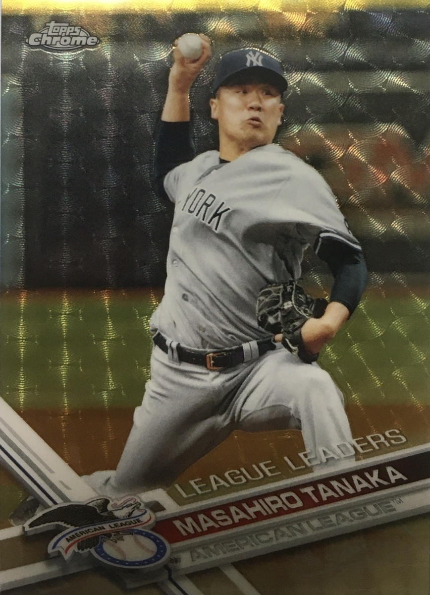 最新最全の 【1/1枚限定】田中将大 Card Super-fractor Chrome Topps 2017 Topps